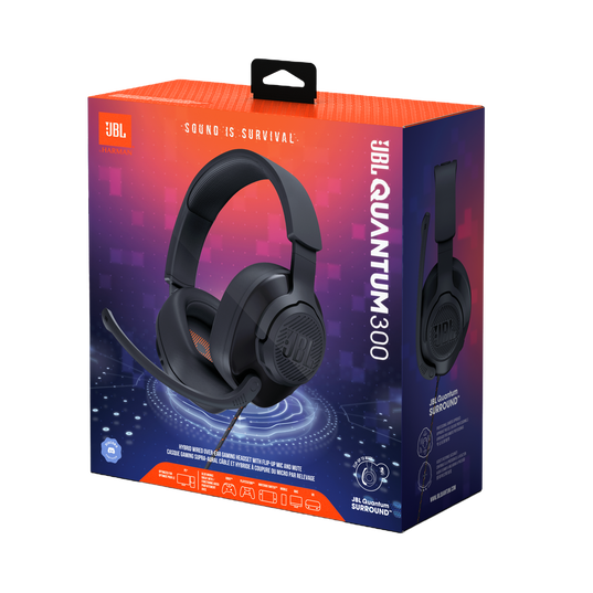 JBL Quantum 300 | Wired Gaming Headset with Flip-up Mic | SG JBL Quantum 300 | Wired Gaming Headset with Flip-up Mic | SG